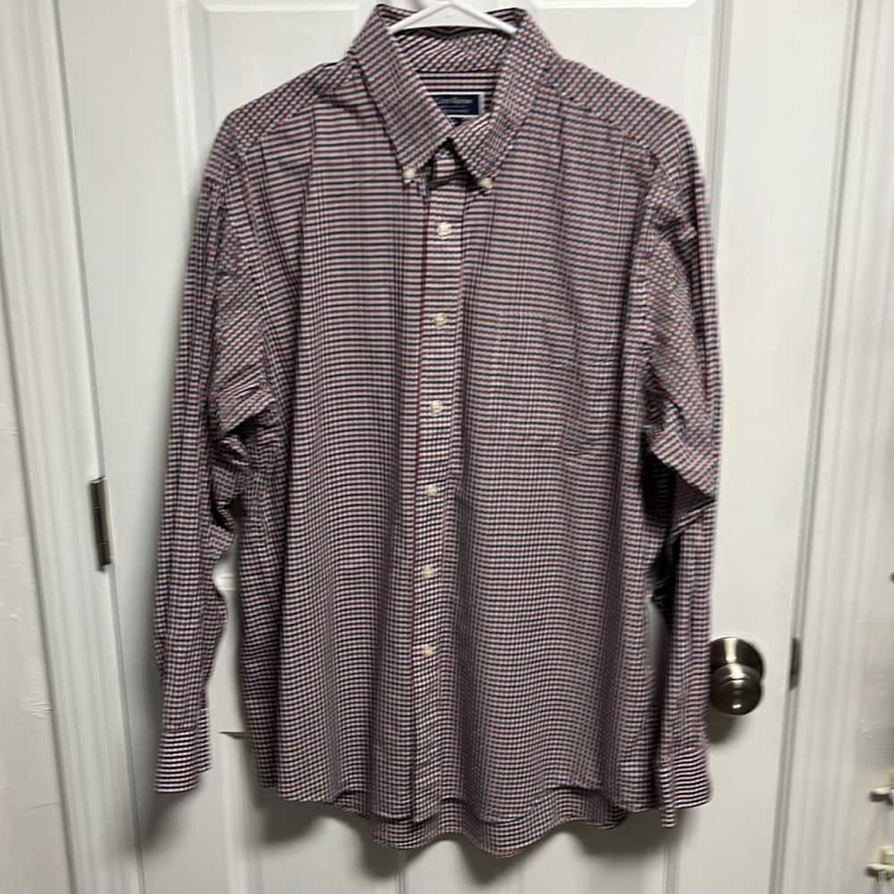 Club room long sleeve button down shirt Size 17 (34/35).